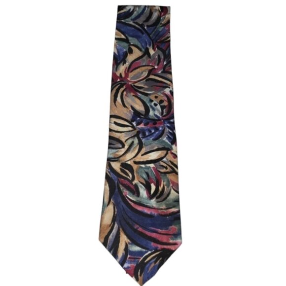 Vintage Oakton Multi Colour Mens Necktie - Picture 1 of 3